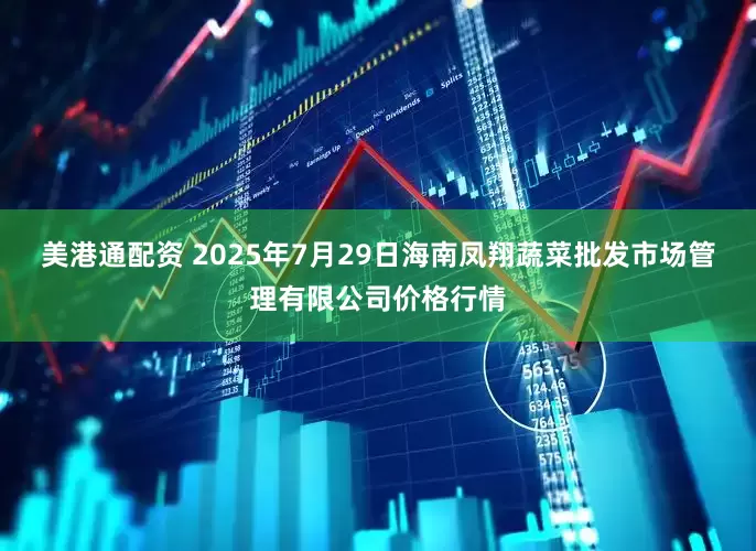 美港通配资 2025年7月29日海南凤翔蔬菜批发市场管理有限公司价格行情