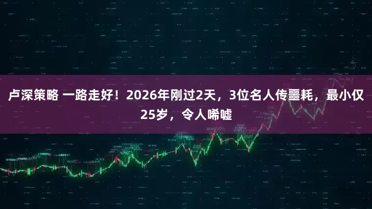 卢深策略 一路走好！2026年刚过2天，3位名人传噩耗，最小仅25岁，令人唏嘘